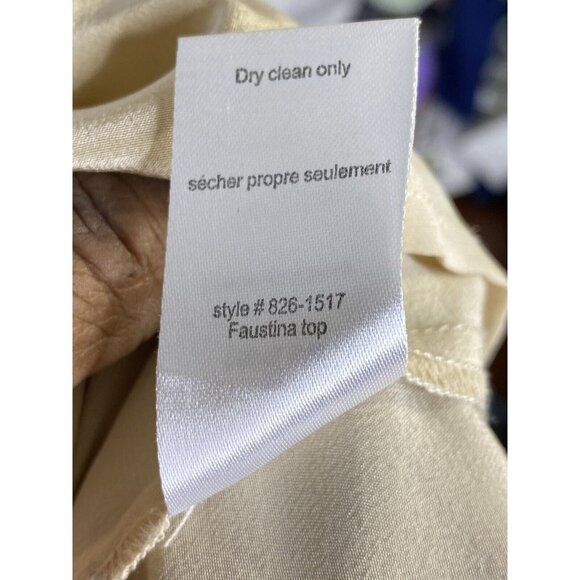 Nanette Lepore Womens Faustina‎ Blouse Long Sleeve Floral Lace Button Up Size 12 - Picture 8 of 9